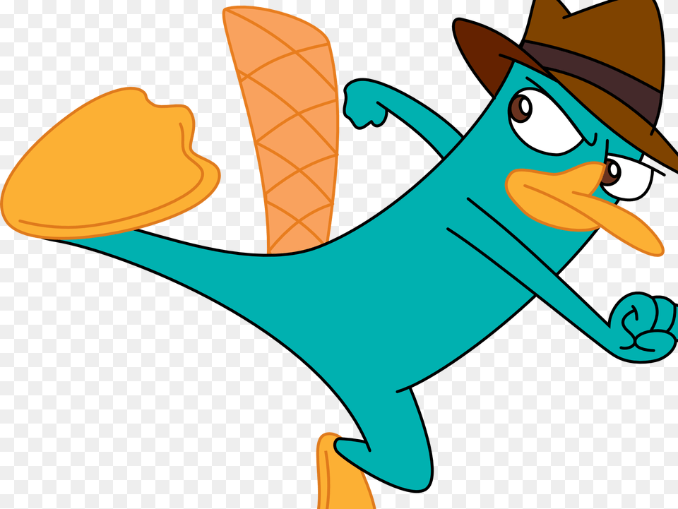 Perry The Platypus Is A Super Spy In The Animated Perry The Platypus Vs Kim Possible, Clothing, Cream, Dessert, Food Free Png