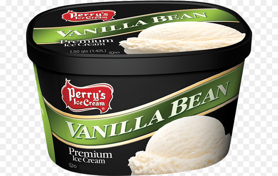 Perrys Vanilla Bean Ice Cream, Dessert, Food, Ice Cream, Can Png Image