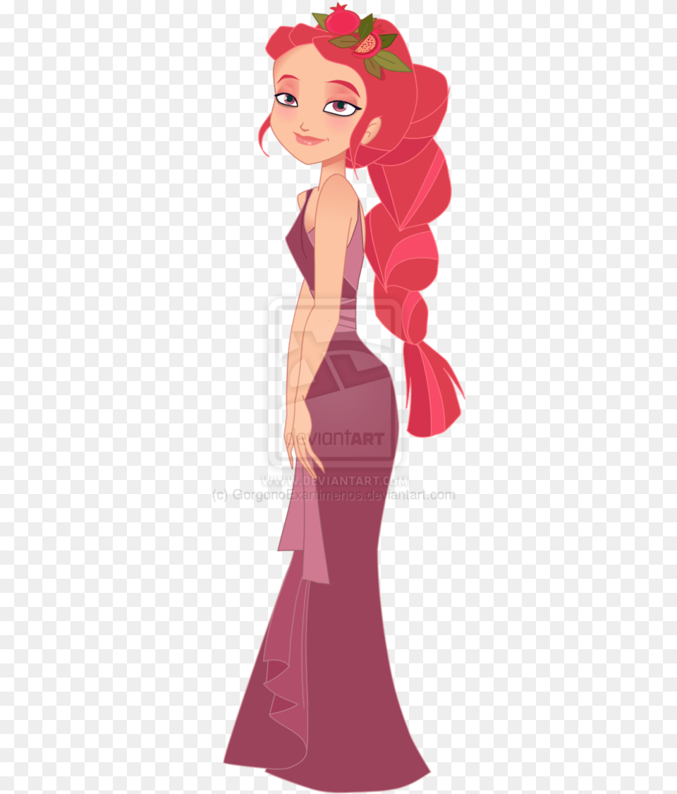 Persephone Vector By Gorgonoexartimenos Persephone And Hades God School, Clothing, Dress, Evening Dress, Fashion Png Image