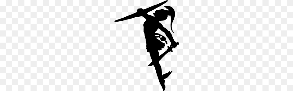 Perseus Silhouette Clip Art, Sword, Weapon, Person, Stencil Png Image