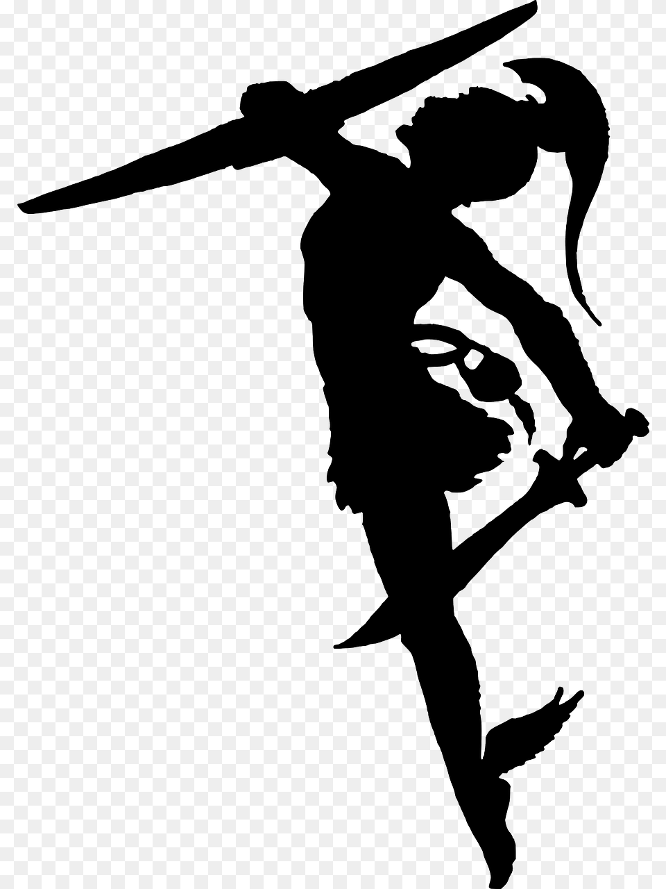 Perseus Symbol Greek Mythology, Person, Silhouette Png Image