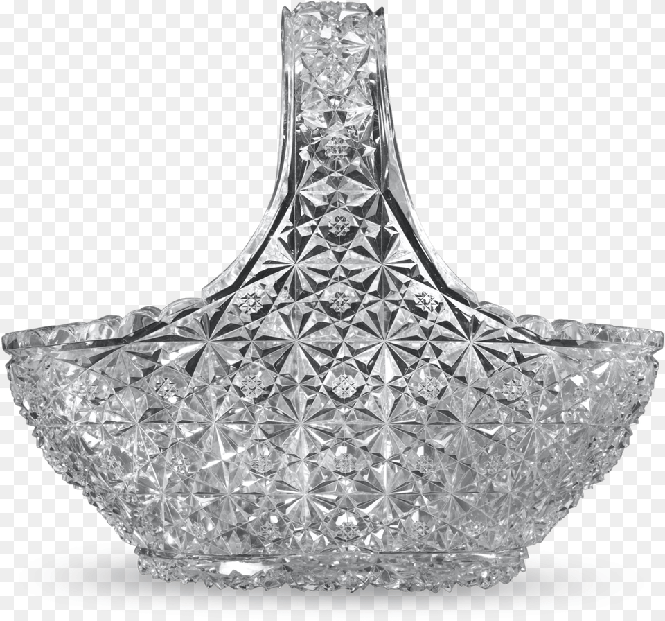Persian Pattern Cut Glass Basket Brilliant Cut Glass Basket, Accessories, Diamond, Gemstone, Jewelry Png Image