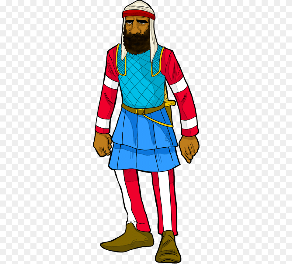 Persian Warriors Persia Hand Painted Cartoon Warrior, Adult, Person, Clothing, Costume Png Image