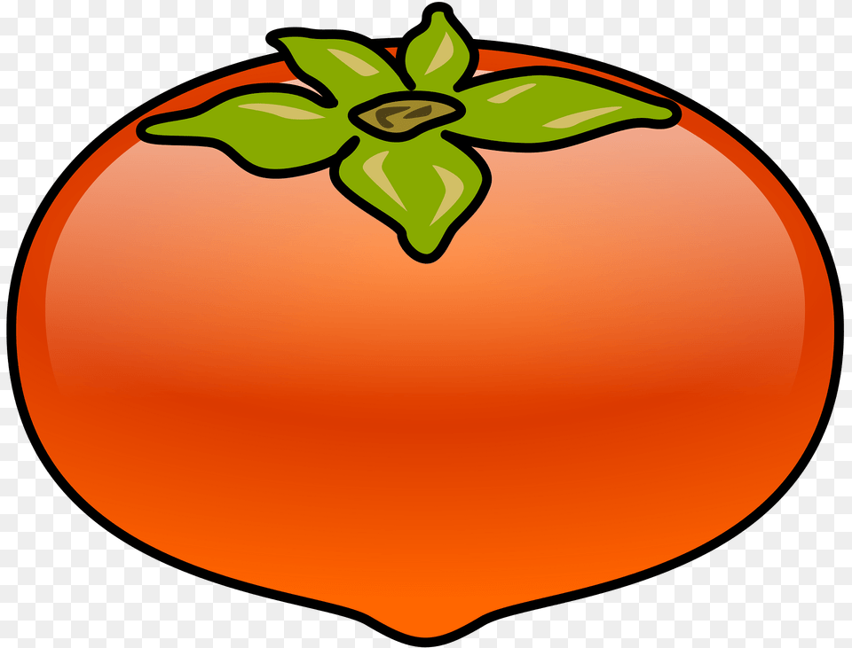 Persimmon Clipart, Food, Fruit, Plant, Produce Png Image