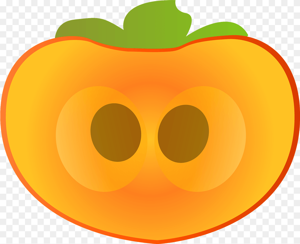 Persimmon Half Clipart, Food, Fruit, Plant, Produce Free Transparent Png