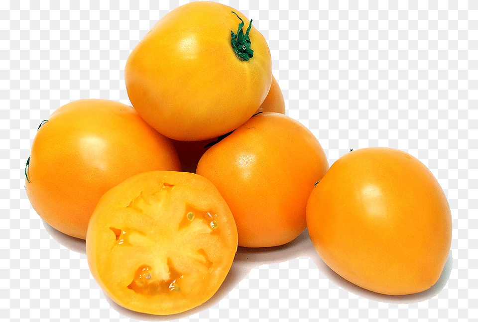 Persimmon Yellow Cherry Tomato, Food, Produce, Citrus Fruit, Fruit Free Png Download