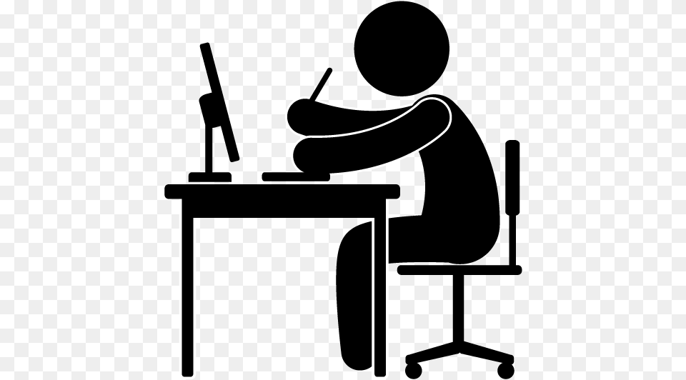 Person At Desk Clipart, Food, Sweets Free Png
