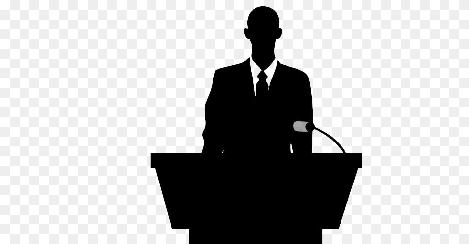 Person At Podium Clipart, Crowd, Audience, Adult, Male Png
