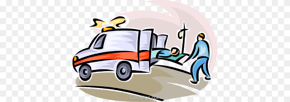 Person Being Loaded Into An Ambulance Royalty Vector Clip Art, Vehicle, Van, Transportation, Car Free Png