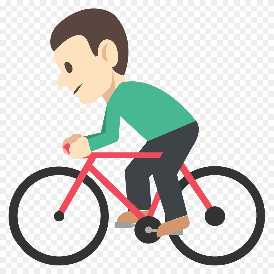 Person Biking Emoji Clipart, Bicycle, Vehicle, Transportation, Sport Free Png Download