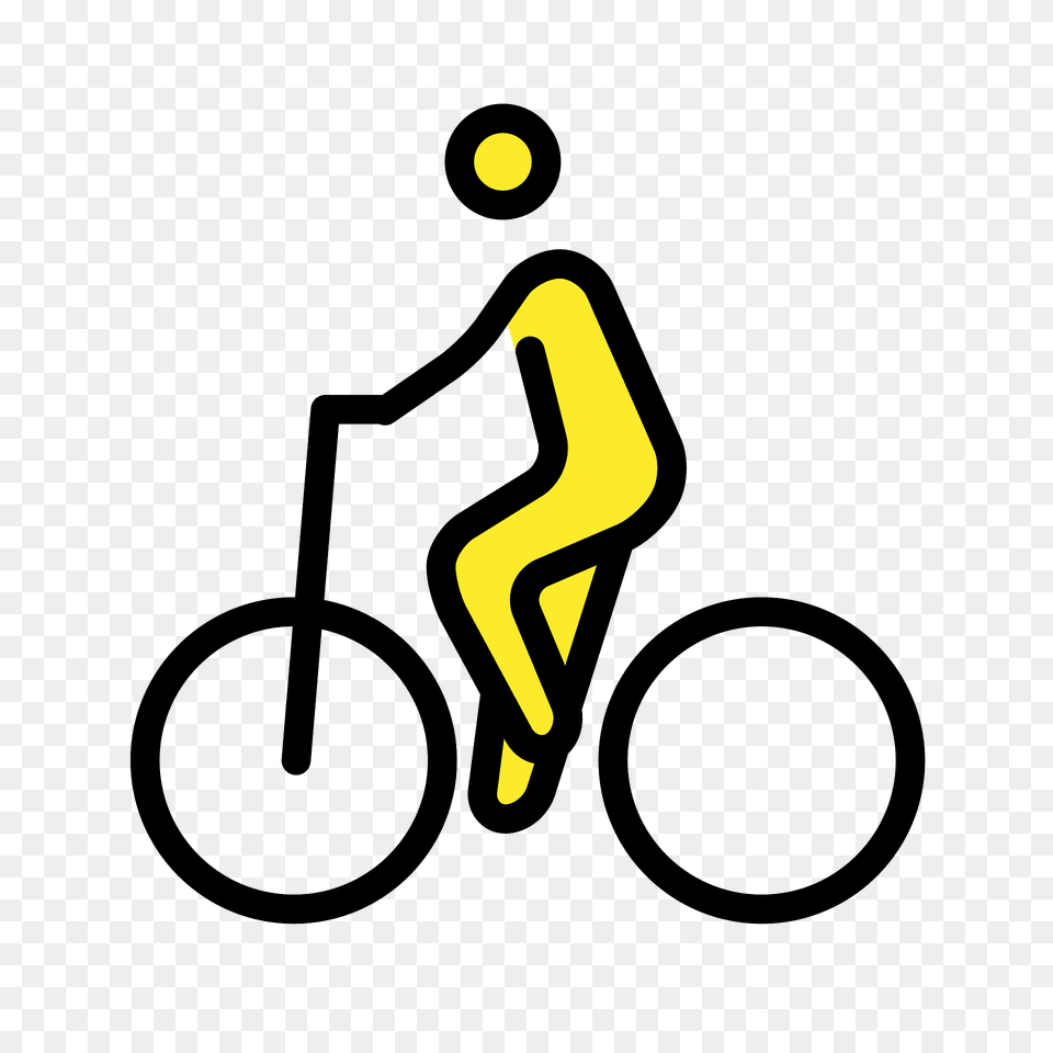 Person Biking Emoji Clipart, Bicycle, Transportation, Vehicle, Cycling Free Png Download