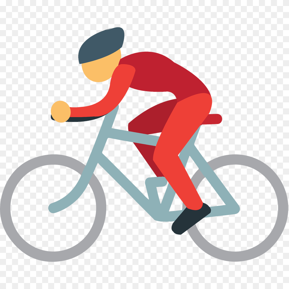 Person Biking Emoji Clipart, Bicycle, Transportation, Vehicle, Cycling Png