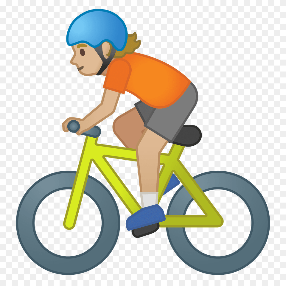 Person Biking Emoji Clipart, Face, Head Png Image