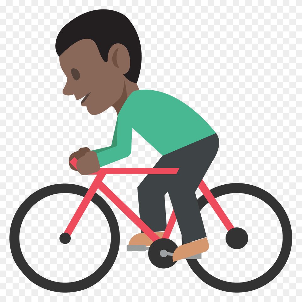 Person Biking Emoji Clipart, Bicycle, Vehicle, Transportation, Cycling Png