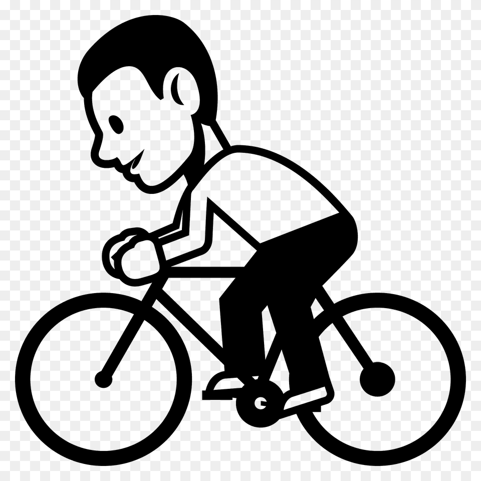 Person Biking Emoji Clipart, Bicycle, Cycling, Sport, Transportation Free Png