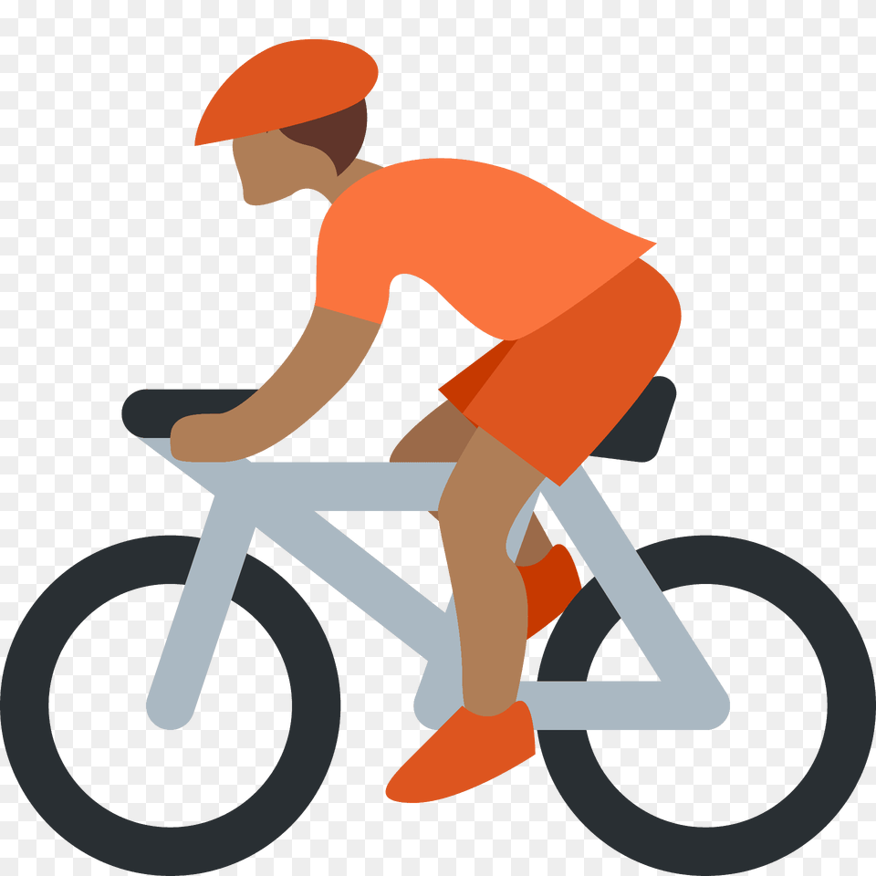 Person Biking Emoji Clipart, Bicycle, Transportation, Vehicle, Cycling Free Png