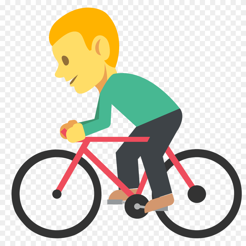 Person Biking Emoji Clipart, Bicycle, Vehicle, Transportation, Cycling Free Png