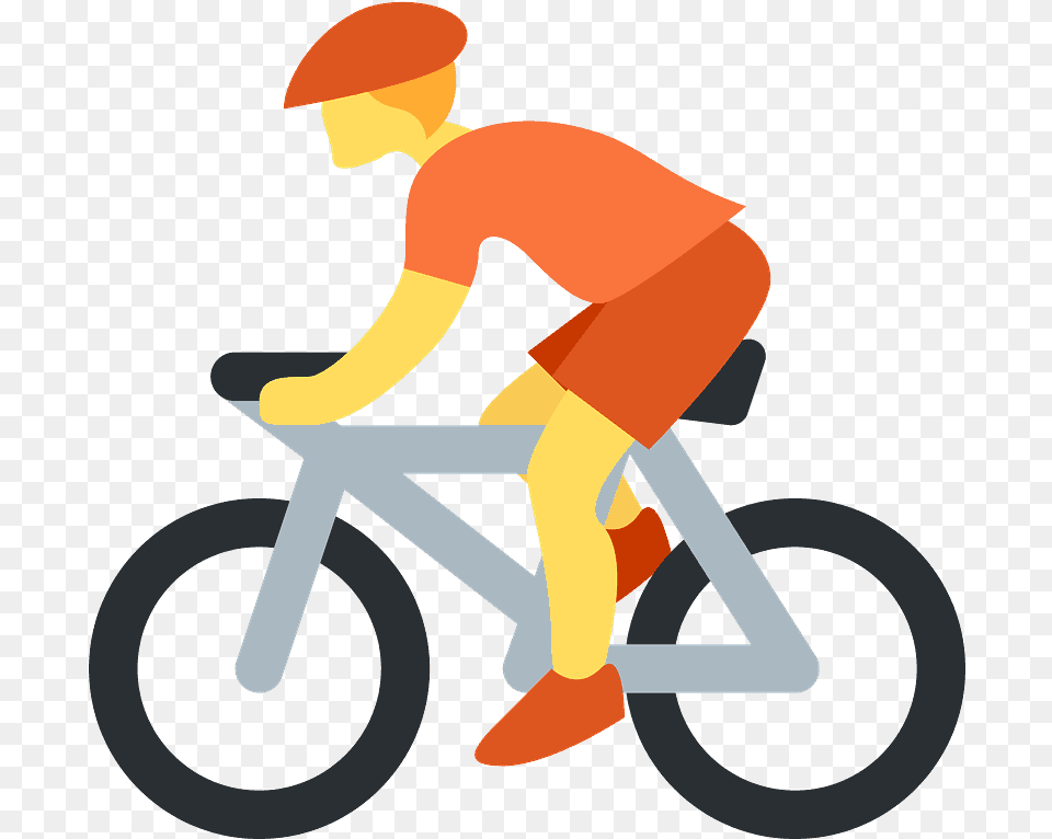 Person Biking Emoji Clipart Peine De Los Vientos, Bicycle, Transportation, Vehicle, Cycling Free Png
