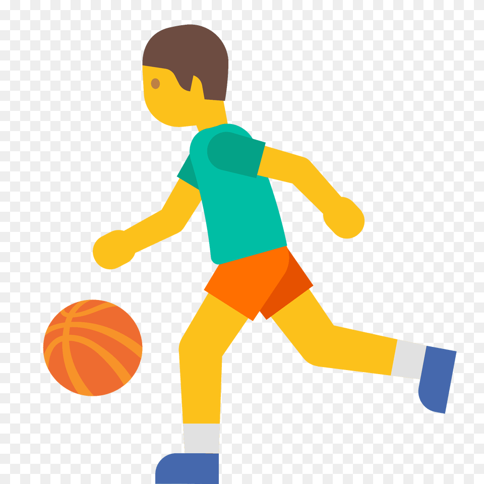 Person Bouncing Ball Emoji Clipart, Boy, Child, Male, Handball Free Png