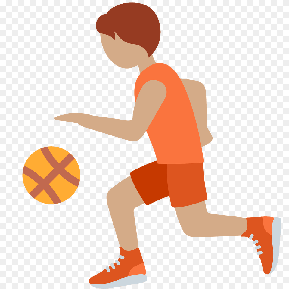 Person Bouncing Ball Emoji Clipart, Baby, Handball, Sport, Kneeling Png Image