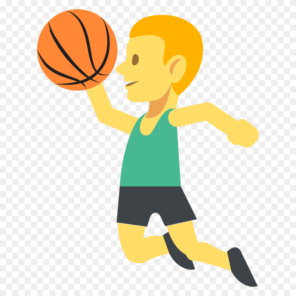 Person Bouncing Ball Emoji Clipart, Boy, Child, Male, Sport Free Png Download