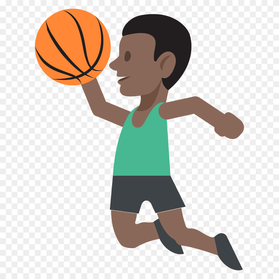 Person Bouncing Ball Emoji Clipart, Basketball, Playing Basketball, Sport, Face Free Png