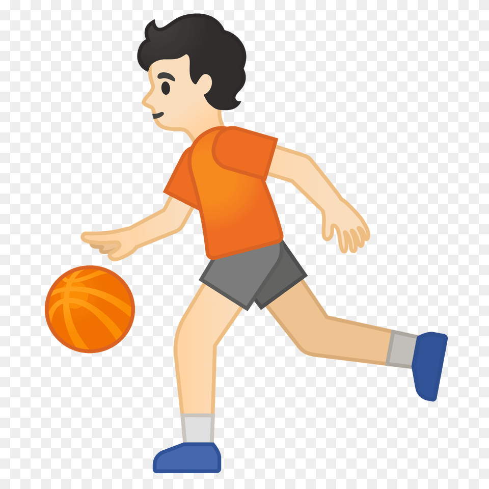 Person Bouncing Ball Emoji Clipart, Boy, Child, Male, Basketball Free Png