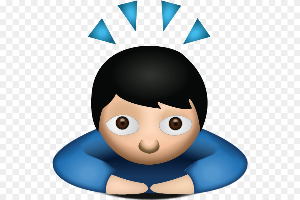 Person Bowing Deeply Emoji, Photography, Nature, Outdoors, Snow Png Image