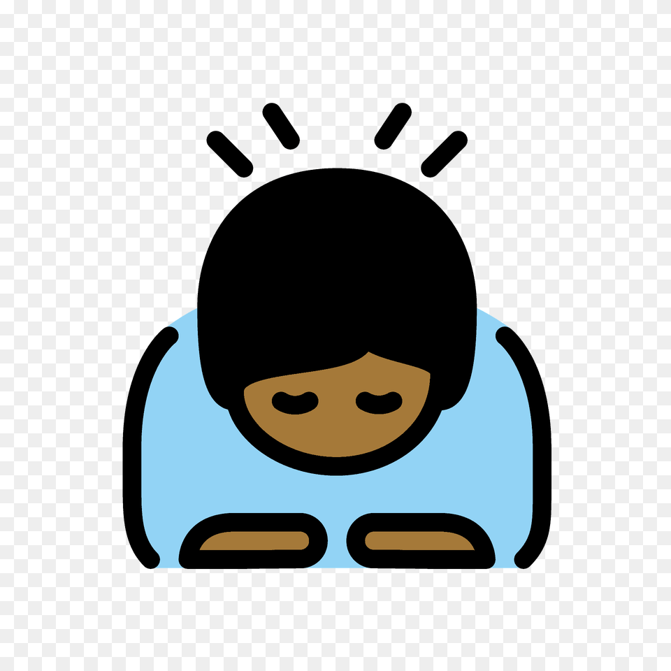 Person Bowing Emoji Clipart, Face, Head Free Transparent Png
