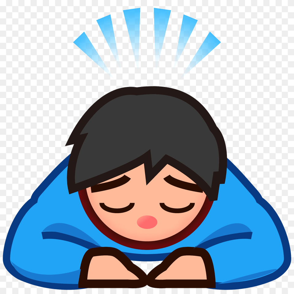 Person Bowing Emoji Clipart, Reading, Photography, Face, Head Png