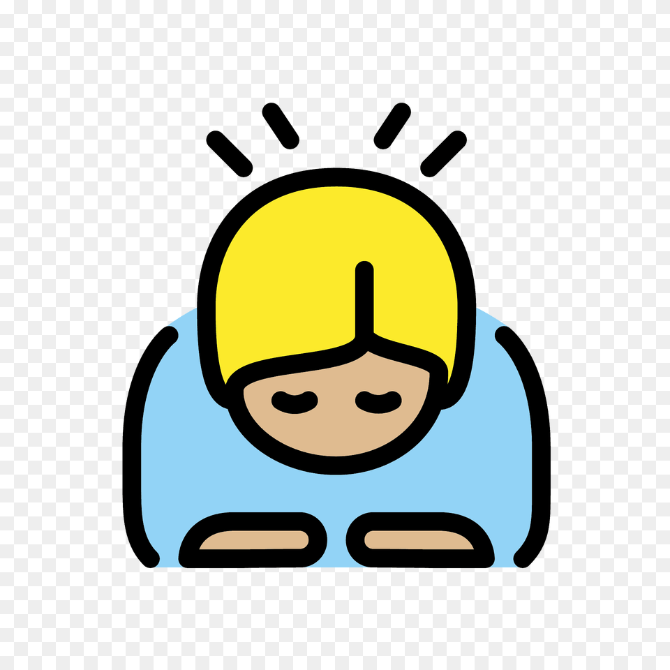 Person Bowing Emoji Clipart, People, Cap, Clothing, Hat Png Image