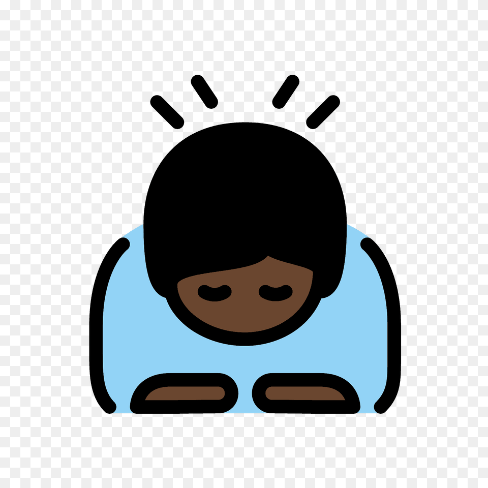 Person Bowing Emoji Clipart, Face, Head Png Image