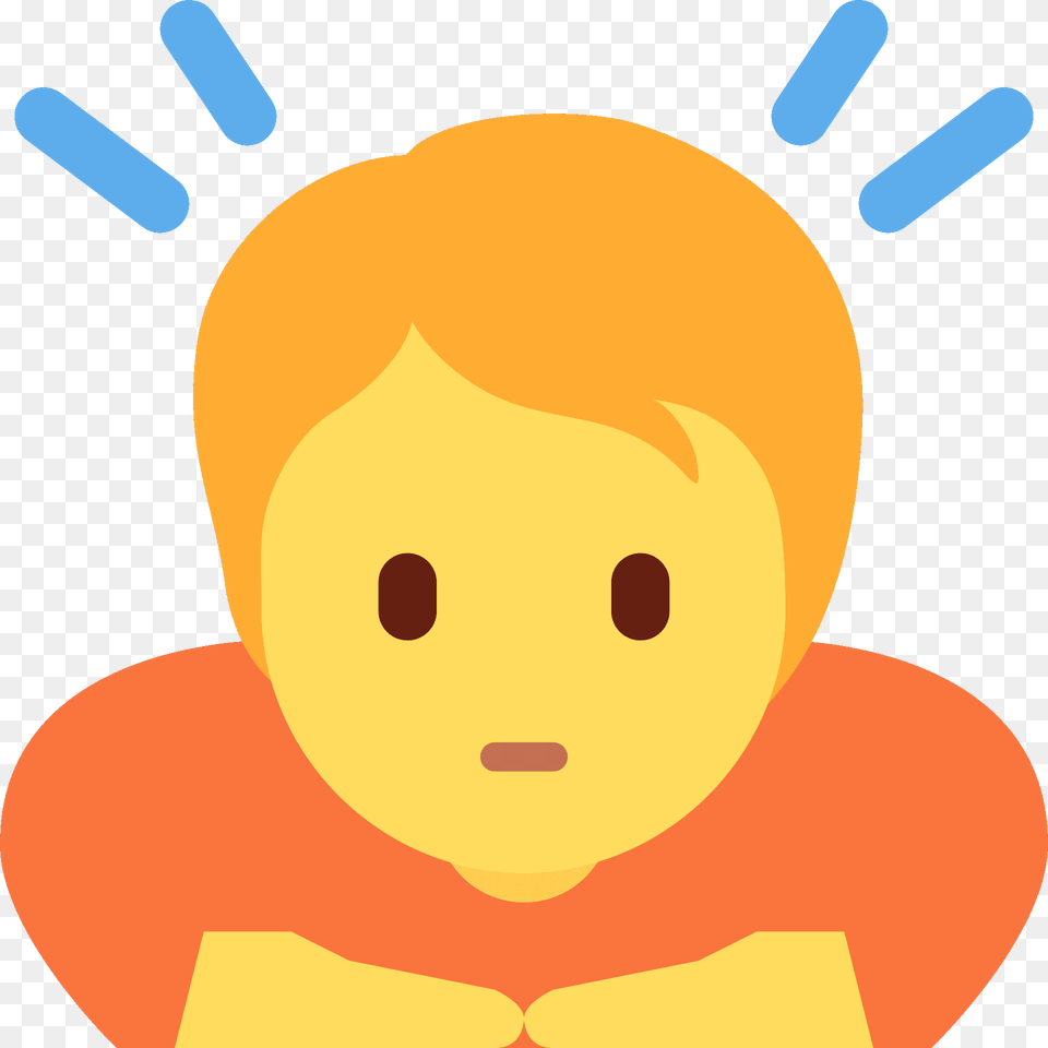 Person Bowing Emoji Clipart, Face, Head, Toy, Snowman Free Png