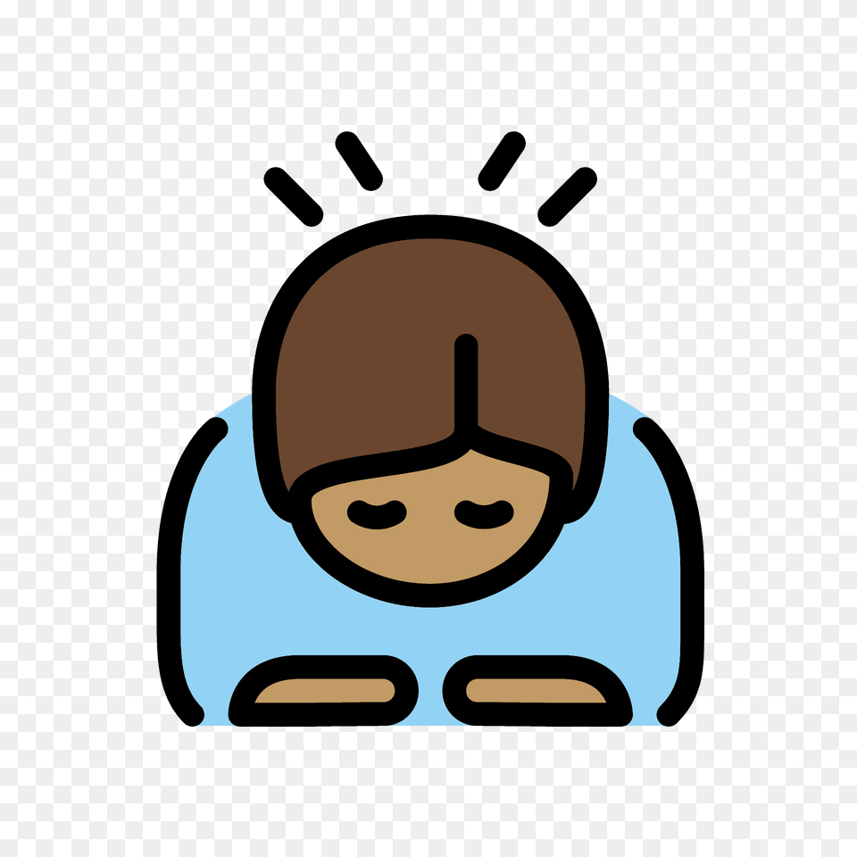 Person Bowing Emoji Clipart, Face, Head Png