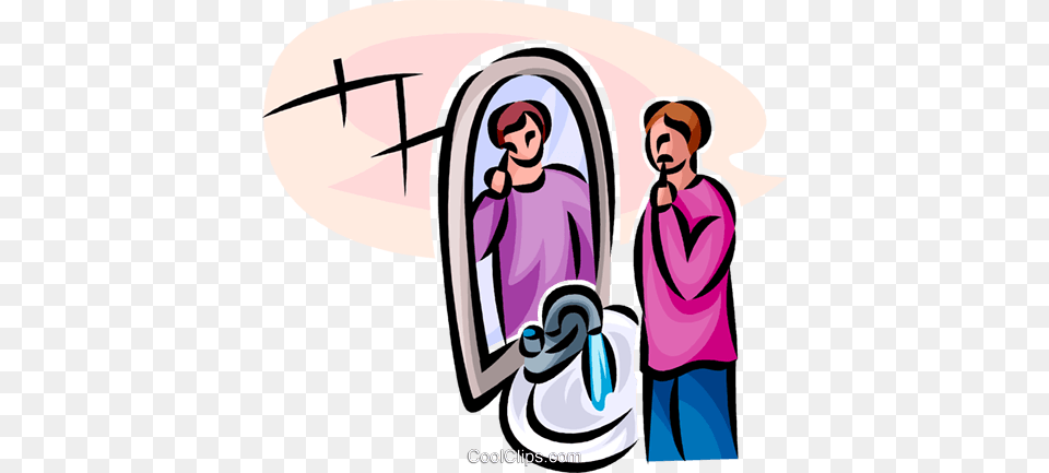 Person Brushing Their Teeth Royalty Vector Clip Art, Adult, Male, Man, Cleaning Free Png
