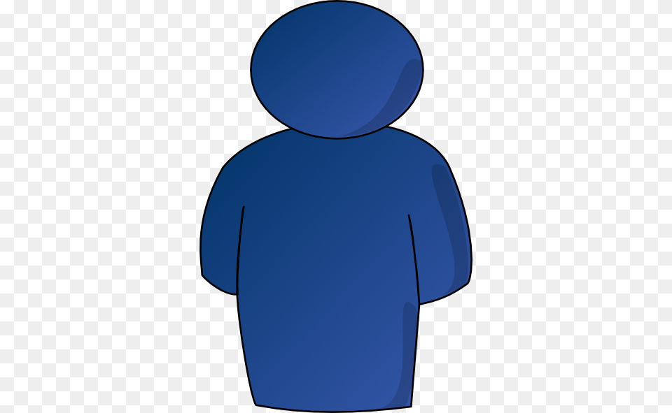 Person Buddy Symbol Blue Gradient Clip Arts Download, Clothing, T-shirt, Hood, Knitwear Free Png