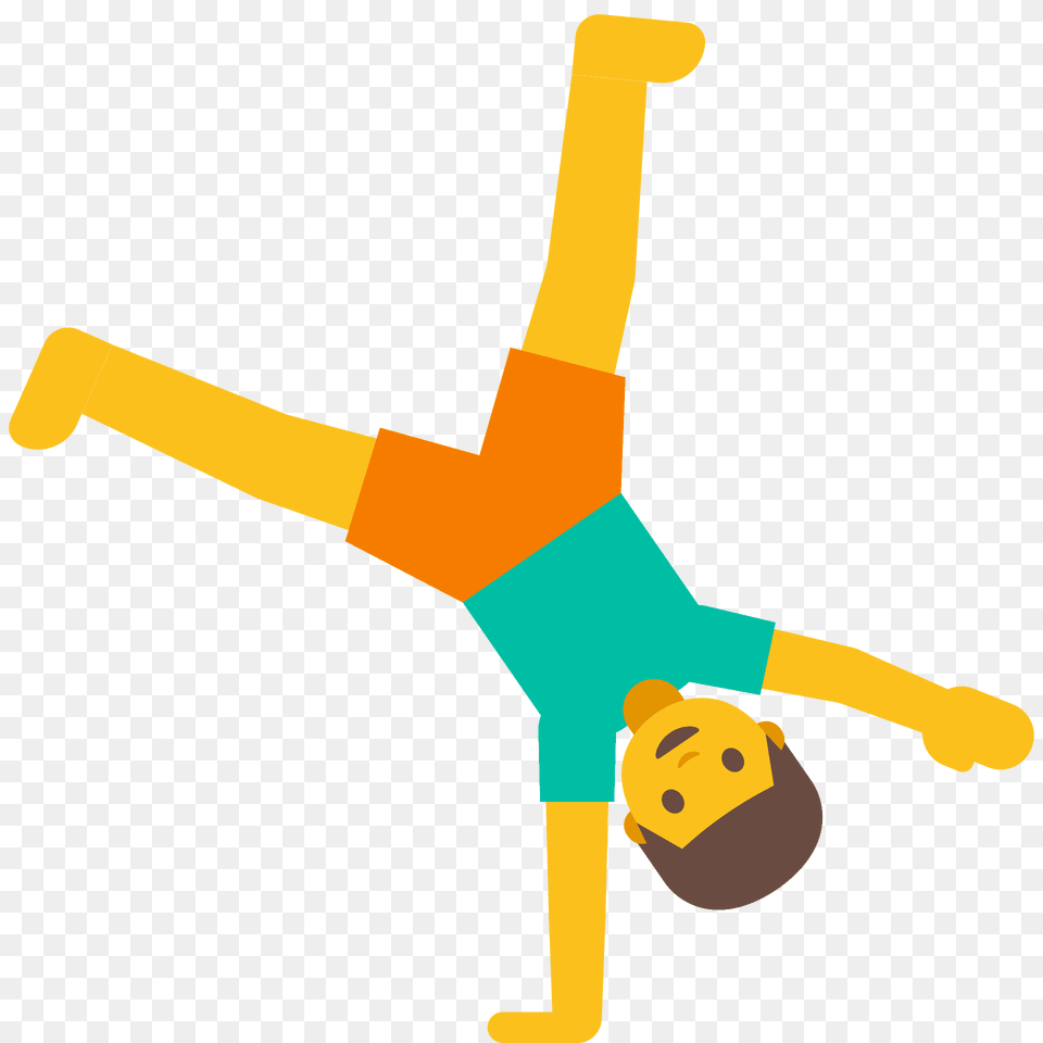 Person Cartwheeling Emoji Clipart, Cross, Symbol Free Png Download