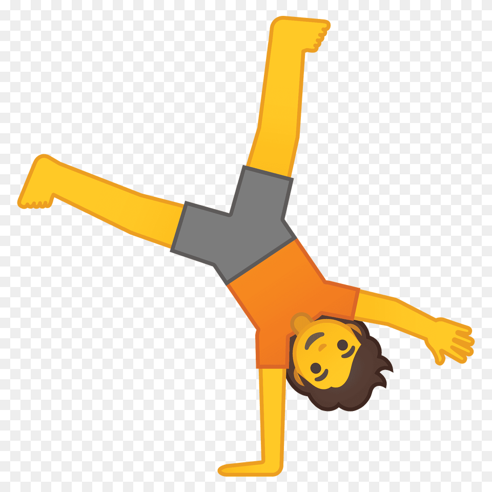 Person Cartwheeling Emoji Clipart, Dancing, Leisure Activities, Cross, Symbol Free Png