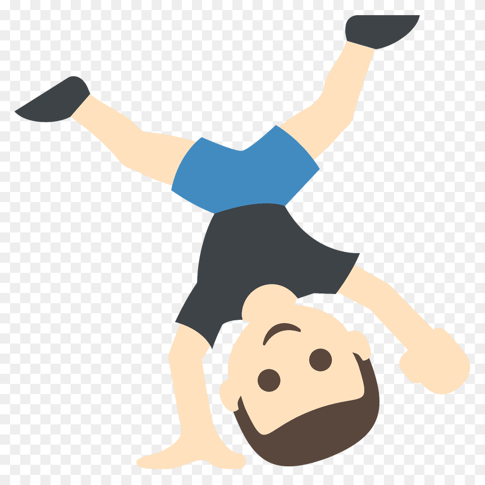 Person Cartwheeling Emoji Clipart, Baby Png
