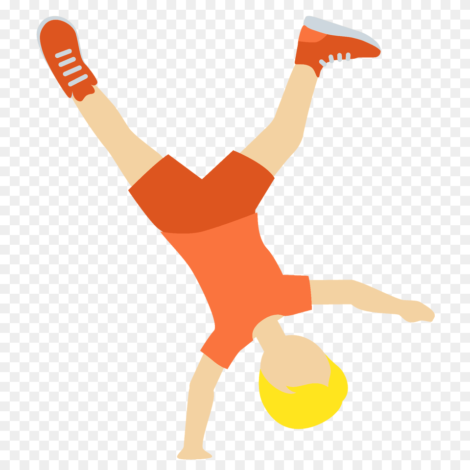 Person Cartwheeling Emoji Clipart, Ball, Handball, Sport, Kicking Free Png Download