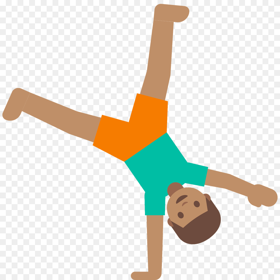 Person Cartwheeling Emoji Clipart, Wildlife, Animal, Bear, Cross Free Png Download