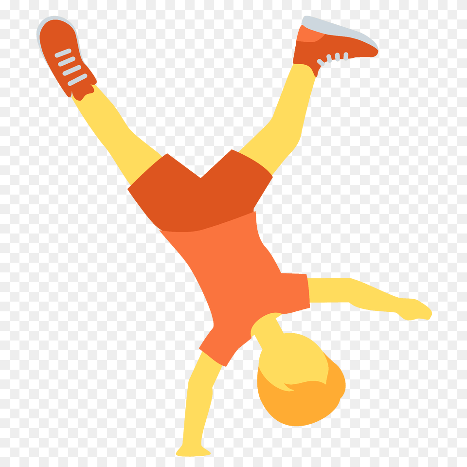 Person Cartwheeling Emoji Clipart, Ball, Handball, Sport, Kicking Png Image