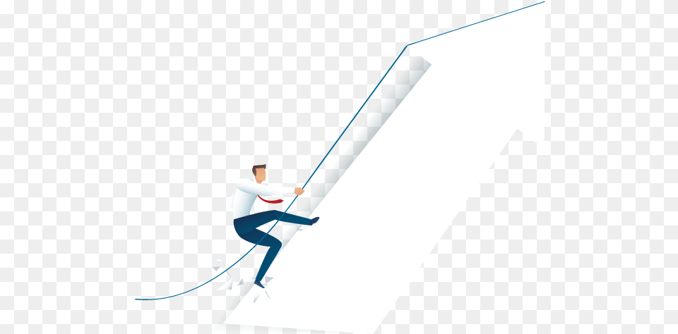 Person Climbing An Arrow Pointing Up Illustration, Outdoors, Adult, Female, Woman Free Png Download