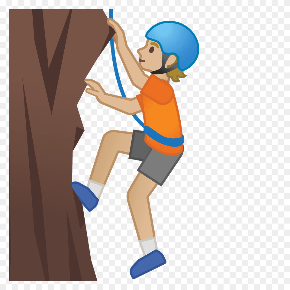 Person Climbing Emoji Clipart, Outdoors, Leisure Activities, Sport, Adventure Png Image