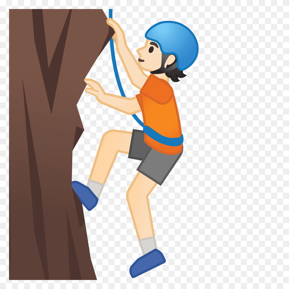 Person Climbing Emoji Clipart, Outdoors, Baby, Sport, Leisure Activities Free Png