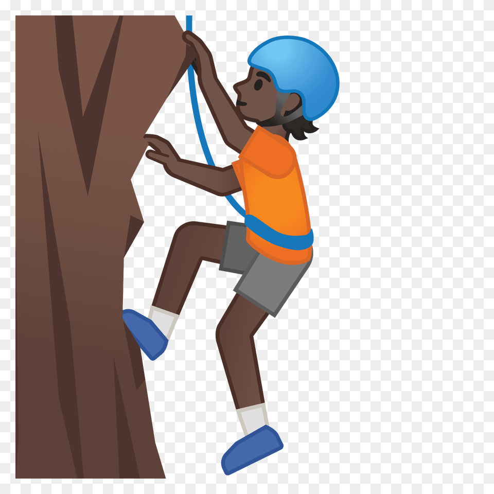 Person Climbing Emoji Clipart, Outdoors, Leisure Activities, Sport, Adventure Png Image