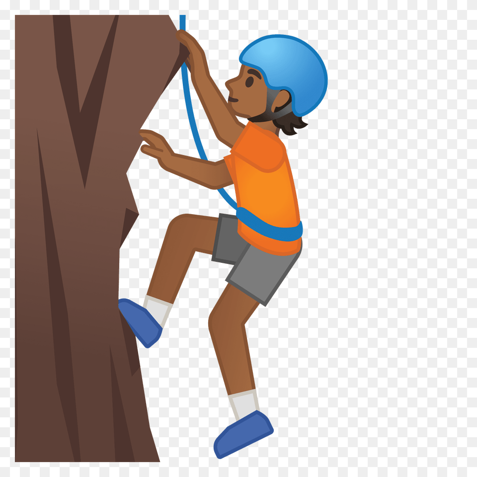 Person Climbing Emoji Clipart, Outdoors, Leisure Activities, Sport, Face Free Png Download