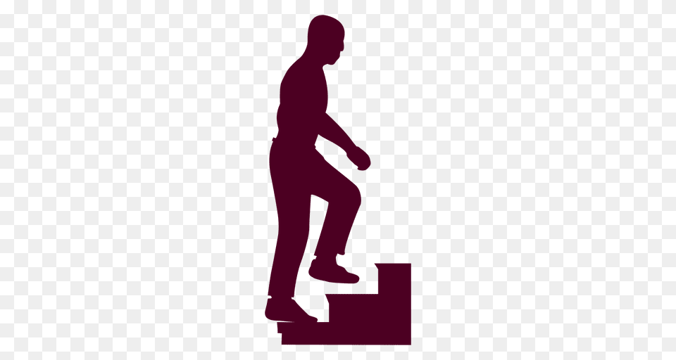 Person Climbing Stairs Silhouette, Adult, Male, Man, Head Png