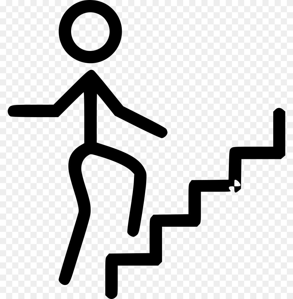 Person Climbing Stairs Take The Stairs Instead Lift, Symbol, Architecture, Building, House Free Png