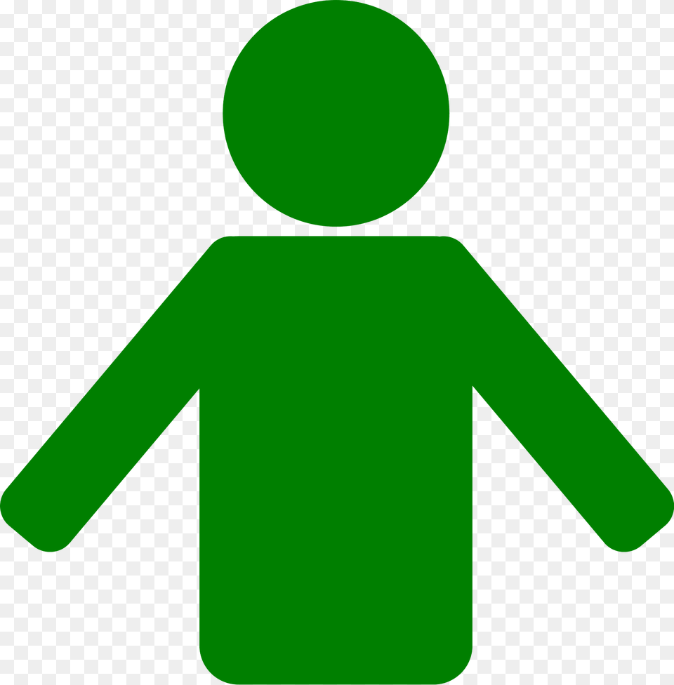 Person Clipart, Green, Symbol, Sign Free Png Download